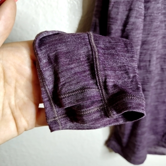 Lululemon deep crew neck long sleeve running shirt sz 12 - Picture 5 of 7